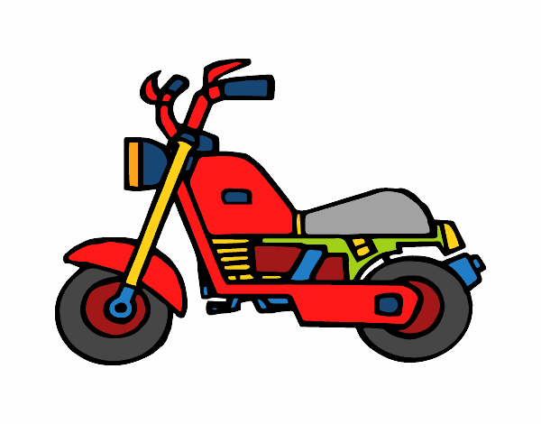 Desenho de Moto Fire de Estrada 365 pintado e colorido por Usuário