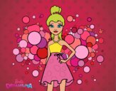 Desenho Barbie Princesa cor de rosa pintado por ANALUMA 