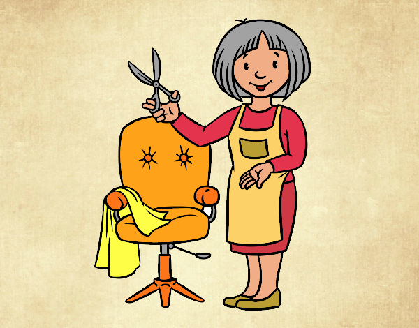 Desenho Estilista cabeleireira pintado por ANALUMA 