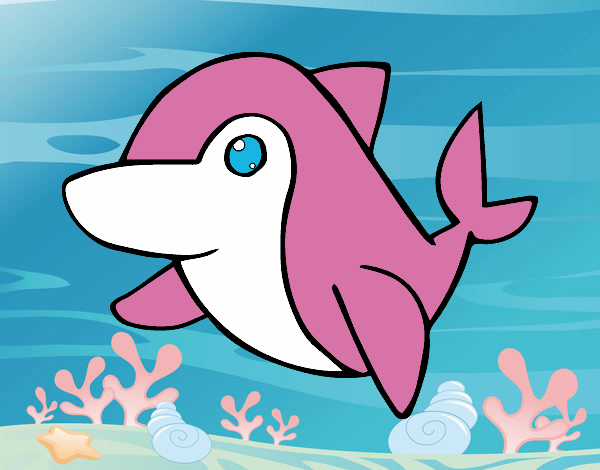 Desenho Golfinho-comum pintado por LadyMcm