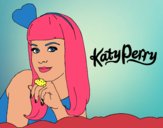 Desenho Katy Perry pintado por ANALUMA 