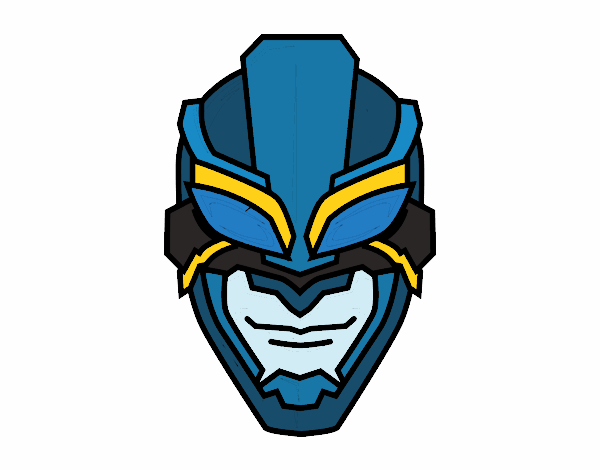 Desenho Máscara de super herói pintado por LadyMcm