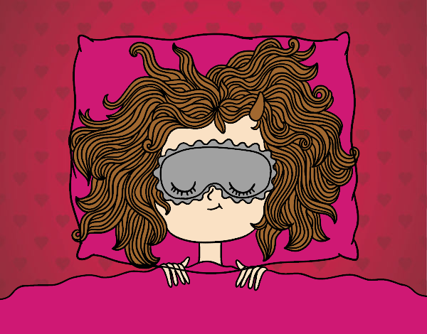 Desenho Menina de sono pintado por Anninha09