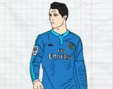 Desenho Cristiano Ronaldo pintado por Mayumicris