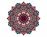 Desenho Mandala para relaxar pintado por k4katy