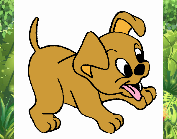 Desenho Cachorro pintado por liumoria
