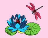 Desenho Flor de lotus pintado por lohmann