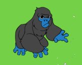 Desenho Gorila-das-montanhas pintado por TUTHU