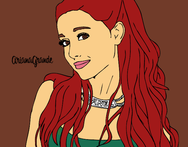 Desenho Ariana Grande com coleira pintado por aninha8888