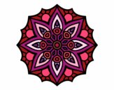 Desenho Mandala simetria simples pintado por Emy2018