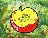 Desenho Metade de uma maçã pintado por Emy2018