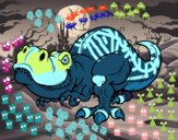 Desenho Tyrannosaurus Rex pintado por Nanolobo 