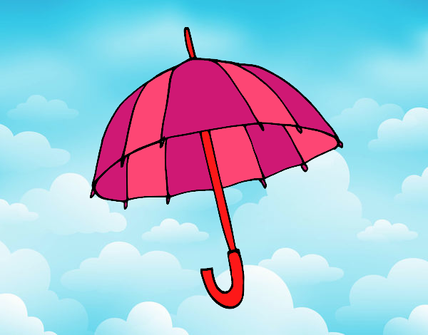 Desenho Um guarda-chuva pintado por Nathyye
