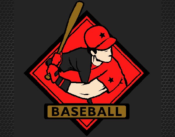 Desenho Logo de basebol pintado por Miqueias