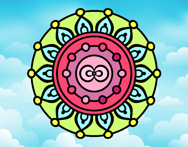 Desenho Mandala meditação pintado por anamariac