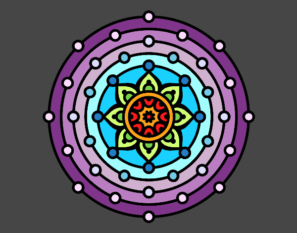 Desenho Mandala sistema solar pintado por anamariac