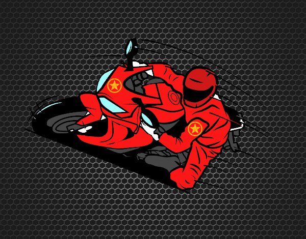 Desenho Moto GP pintado por lucashenri