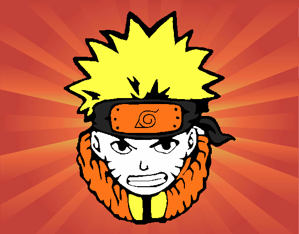 Desenho Naruto enfurecido pintado por kaahSantos