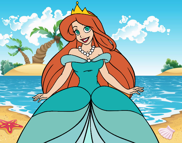 Desenho Princesa Ariel pintado por Craudia