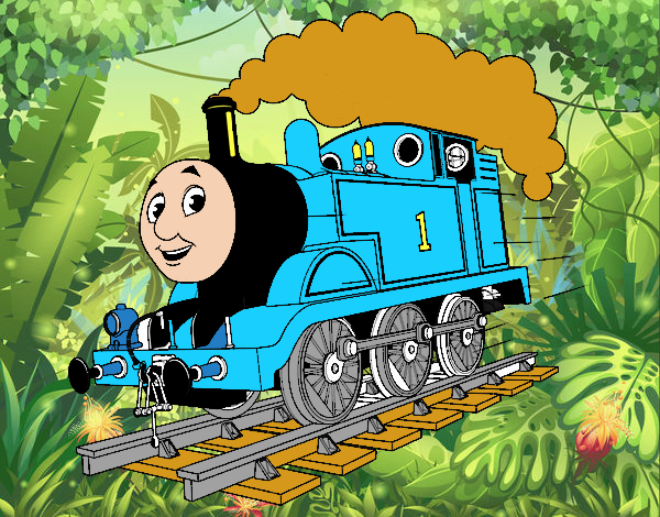 Desenho Thomas a locomotiva 1 pintado por lucashenri
