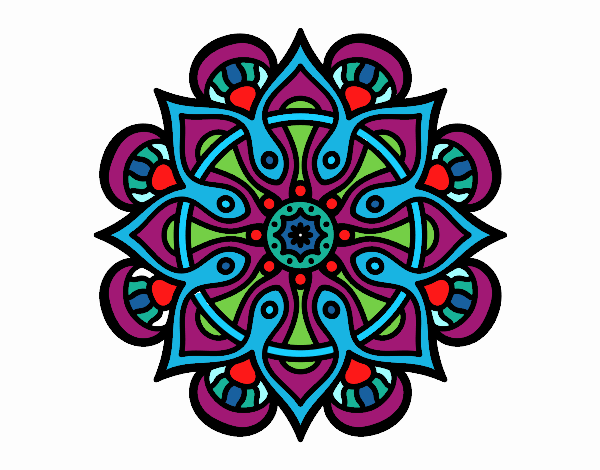 Desenho Mandala mundo árabe pintado por tania22