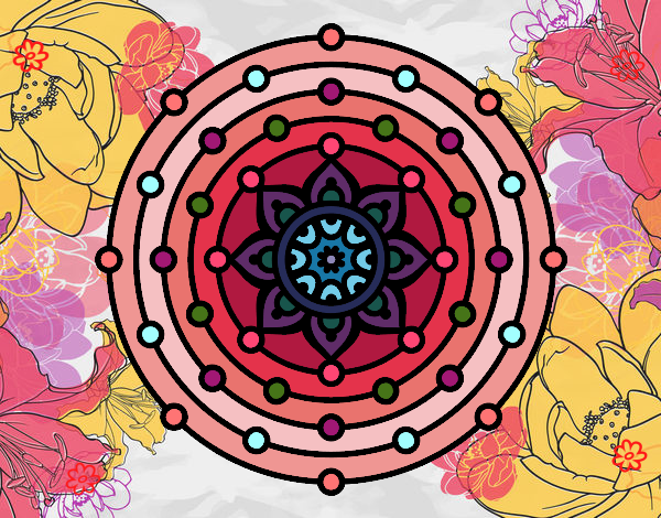 Desenho Mandala sistema solar pintado por martinhasr