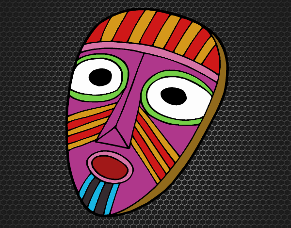 Desenho Máscara de surpresa pintado por benytri