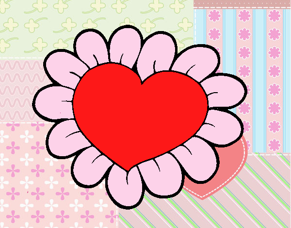 Coração flor