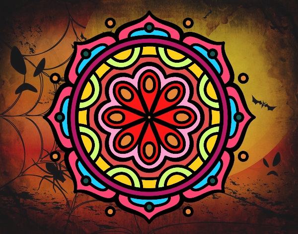 Desenho Mandala para meditar pintado por nicknice