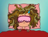 Desenho Menina de sono pintado por AnaDurigao