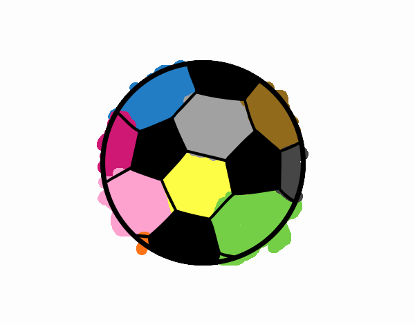 Uma bola de futebol