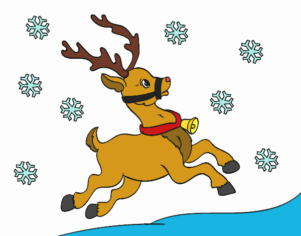 Desenho Uma rena do Natal pintado por LuizTacks
