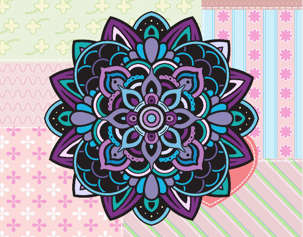 Desenho Mandala decorativa pintado por Ritagomes1