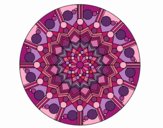 Desenho Mandala flor com círculos pintado por Ritagomes1