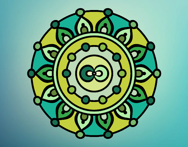 Desenho Mandala meditação pintado por Ritagomes1