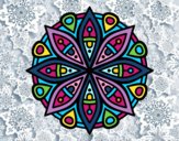 Desenho Mandala para a concentração pintado por Ritagomes1