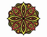 Desenho Mandala para a concentração pintado por Ritagomes1