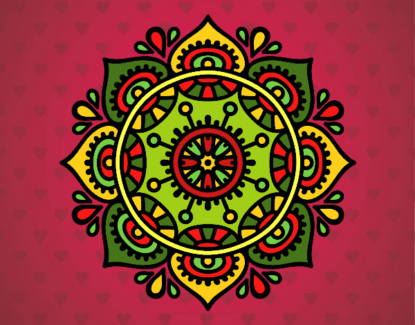 Desenho Mandala para relaxar pintado por Ritagomes1