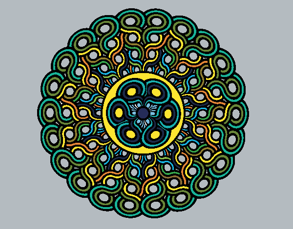 Desenho Mandala trançada pintado por Ritagomes1