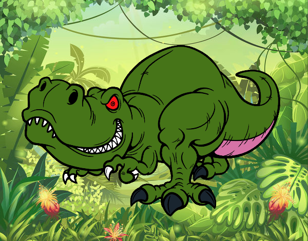 Desenho Tyrannosaurus Rex pintado por TUTUrex