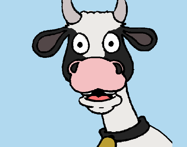 Vaca surpreendida