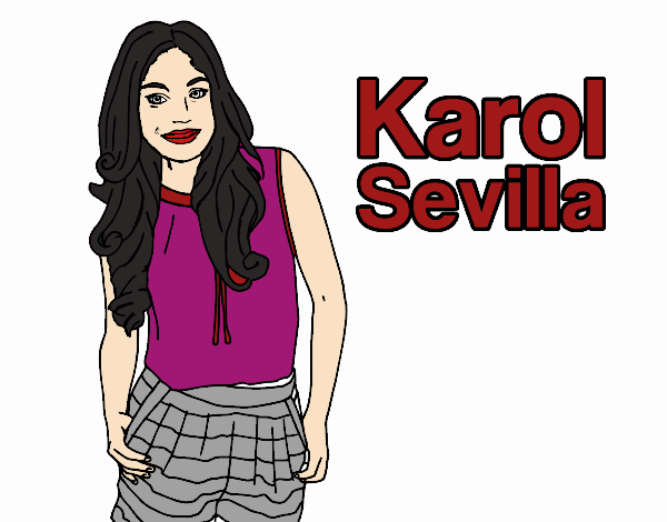 Desenho Karol Sevilla pintado por lalasilva