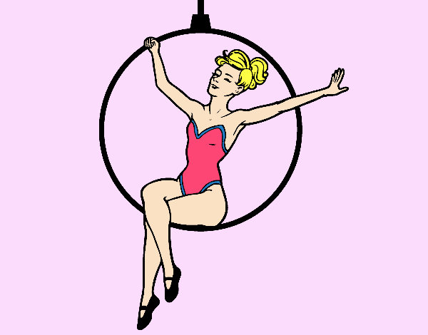 Desenho Mulher trapezista pintado por TikkiGamer