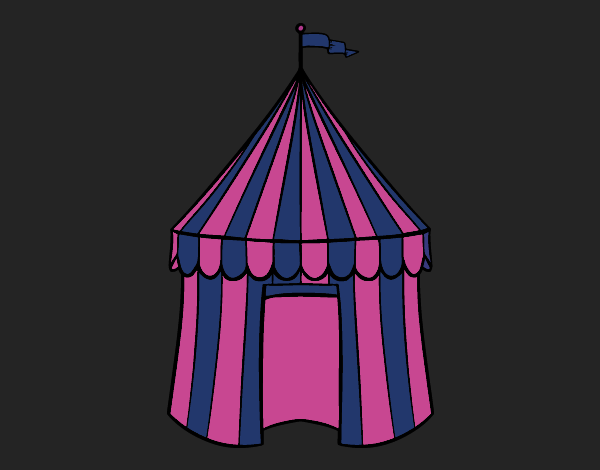 Desenho Tenda de circo pintado por erica5824