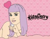 Desenho Katy Perry pintado por ThaySilvaa