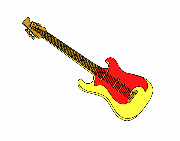 Uma guitarra elétrica