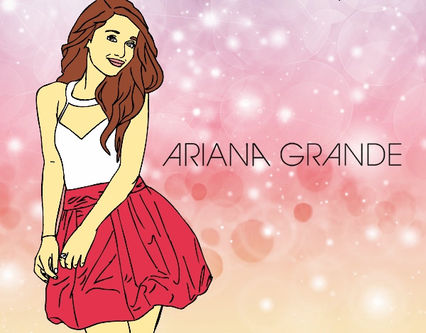 Desenho Ariana Grande pintado por Keithy 