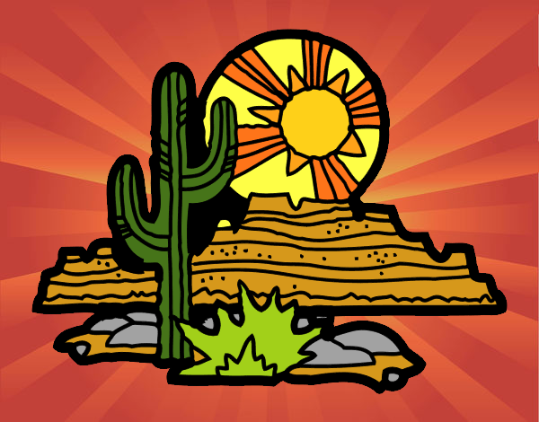 Desenho Deserto do Colorado pintado por ThaySilvaa