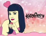 Desenho Katy Perry pintado por Keithy 