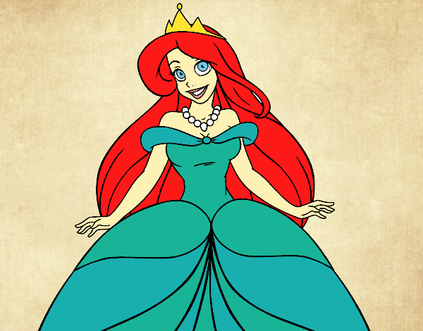 Desenho Princesa Ariel pintado por Keithy 